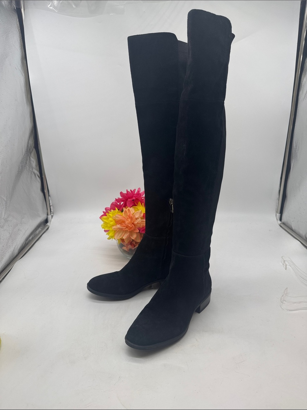 Sam Edelman Women's Black Over-the-Knee Suede Boots